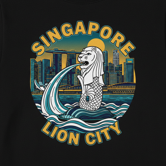 Merlion Skyline Tee